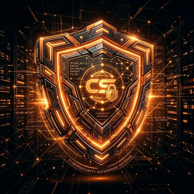 Cyber Security Shield Vector Graphic